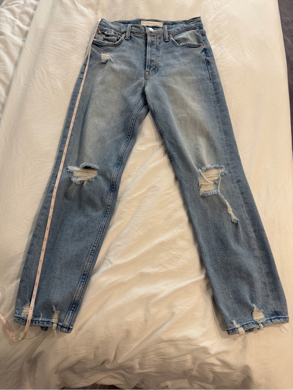Mother Women’s The Tomcat Size 26 Light Blue The Confession Like New Condition